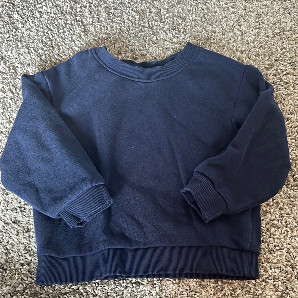 Navy blue 2T toddler boy sweatshirt long sleeve
